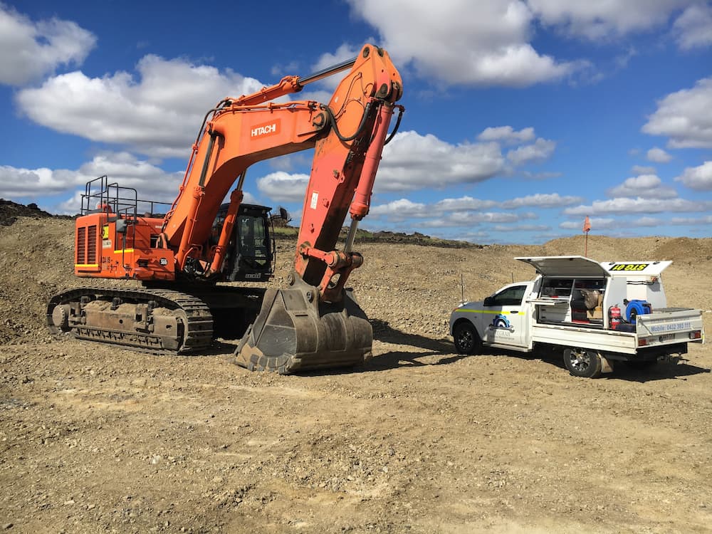 excavator maintenance