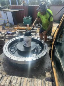New Excavator Part