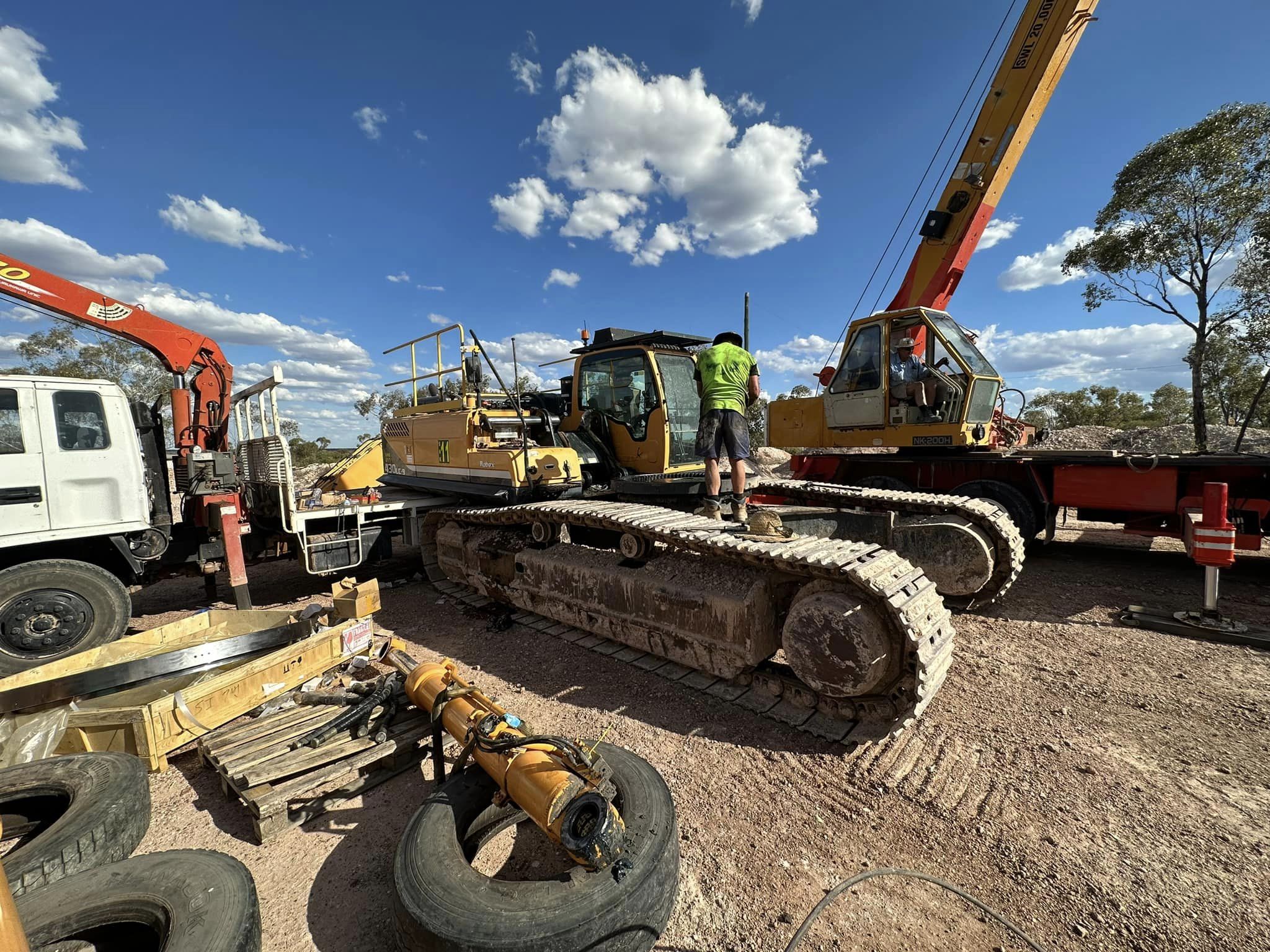 excavator maintenance